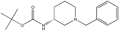(R)-1-Benzyl-3-N-Boc-aminopiperidin 结构式