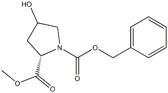 N-CBZ-4-HYDROXY-L-PROLINE METHYL ESTER 结构式