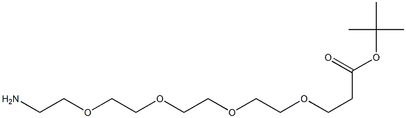 15-Amino-4,7,10,13-tetraoxa-pentadecanoic acid t-butyl ester 结构式