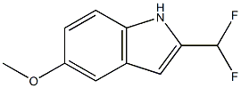 2-(DIFLUOROMETHYL)-5-METHOXY-1H-INDOLE 结构式