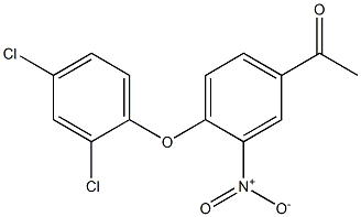 1-(4-(2,4-dichlorophenoxy)-3-nitrophenyl)ethanone 结构式