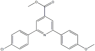 methyl 2-(4-chlorophenyl)-6-(4-methoxyphenyl)pyridine-4-carboxylate 结构式