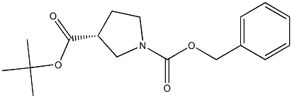 (R)-3-Boc-1-Cbz-pyrrolidine 结构式