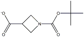 1-boc-3-azetidinecarboxylate 结构式