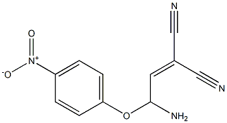 2-(l-amino-2-(4-nitrophenoxy)ethylidene)malononitrile 结构式