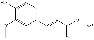 Sodium ferulic acid 结构式