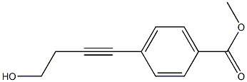 4-(4HYDROXY-1-BUTYNYL)BENZOIC ACID METHYL ESTER 结构式