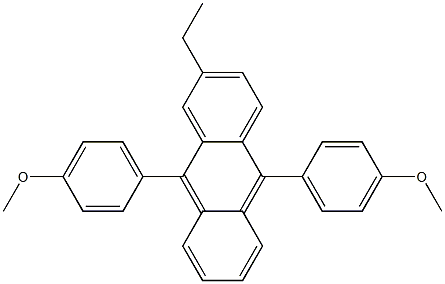 2-ETHYL-9,10-BIS(4-METHOXYPHENYL)ANTHRACENE 结构式