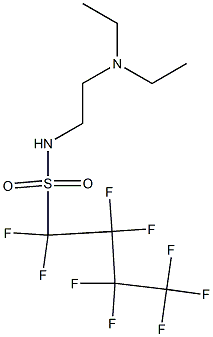 N-(2-DIETHYLAMINOETHYL)PERFLUOROBUTANESULFONAMIDE 结构式