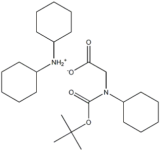 Boc-D--cyclohexylglycine  dicyclohexylamine salt 结构式