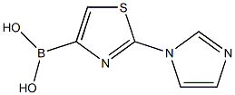 2-(IMIDAZOL-1-YL)THIAZOLE-4-BORONIC ACID 结构式