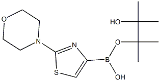 2-MORPHOLINOTHIAZOLE-4-BORONIC ACID PINACOL ESTER 结构式