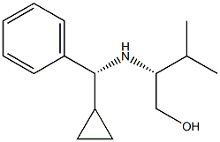 (2R)-2-{[(R)-CYCLOPROPYL(PHENYL)METHYL]AMINO}-3-METHYLBUTAN-1-OL 结构式