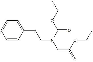 (BENZYL-ETHOXYCARBONYLMETHYL-AMINO)-ACETIC ACID ETHYL ESTER 结构式