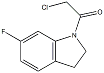 1-(CHLOROACETYL)-6-FLUOROINDOLINE 结构式