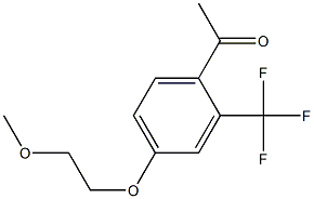 1-[4-(2-METHOXY-ETHOXY)-2-TRIFLUOROMETHYL-PHENYL]-ETHANONE 结构式