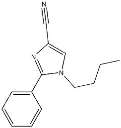 1-BUTYL-2-PHENYL-1H-IMIDAZOLE-4-CARBONITRILE 结构式