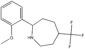 2-(2-METHOXYPHENYL)-5-(TRIFLUOROMETHYL)AZEPANE 结构式