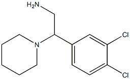 2-(3,4-DICHLOROPHENYL)-2-PIPERIDIN-1-YLETHANAMINE 结构式