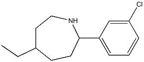 2-(3-CHLOROPHENYL)-5-ETHYLAZEPANE 结构式