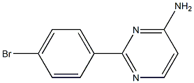 2-(4-BROMOPHENYL)-4-AMINOPYRIMIDINE 结构式