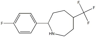 2-(4-FLUOROPHENYL)-5-(TRIFLUOROMETHYL)AZEPANE 结构式