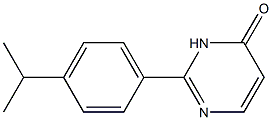 2-(4-ISOPROPYLPHENYL)PYRIMIDIN-4(3H)-ONE 结构式