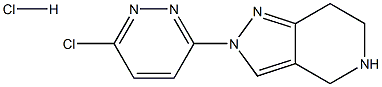 2-(6-CHLOROOPYRIDAZIN-3-YL)-4,5,6,7-TETRAHYDRO-2H-PYRAZOLO[4,3-C]PYRIDINE HYDROCHLORIDE 结构式