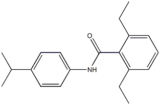 2,6-DIETHYL-N-(4-ISOPROPYLPHENYL)BENZAMIDE 结构式