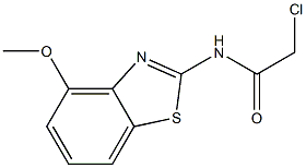 2-CHLORO-N-(4-METHOXY-1,3-BENZOTHIAZOL-2-YL)ACETAMIDE 结构式