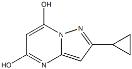 2-CYCLOPROPYLPYRAZOLO[1,5-A]PYRIMIDINE-5,7-DIOL 结构式