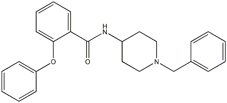 2-PHENOXY-N-(1-BENZYLPIPERIDIN-4-YL)BENZAMIDE 结构式