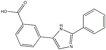 3-(2-PHENYL-1H-IMIDAZOL-5-YL)BENZOIC ACID 结构式