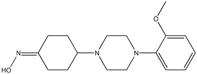 4-[4-(2-METHOXY-PHENYL)-PIPERAZIN-1-YL]-CYCLOHEXANONE OXIME 结构式