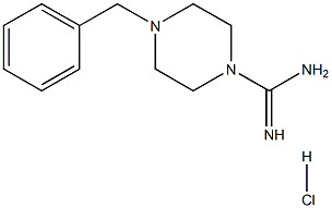 4-BENZYLPIPERAZINE-1-CARBOXIMIDAMIDEHYDROCHLORIDE 结构式