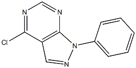 4-CHLORO-1-PHENYL-1H-PYROZOLO[3,4-D]PYRIMIDINE 结构式