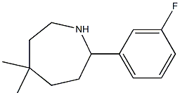 5,5-DIMETHYL-2-(3-FLUOROPHENYL)AZEPANE 结构式