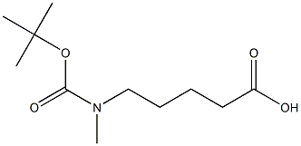 5-[(TERT-BUTOXYCARBONYL)(METHYL)AMINO]PENTANOIC ACID 结构式