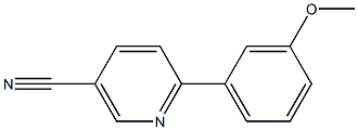 6-(3-METHOXYPHENYL)NICOTINONITRILE 结构式