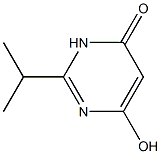 6-HYDROXY-2-ISOPROPYLPYRIMIDIN-4(3H)-ONE 结构式