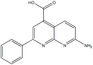 7-AMINO-2-PHENYL-1,8-NAPHTHYRIDINE-4-CARBOXYLIC ACID 结构式
