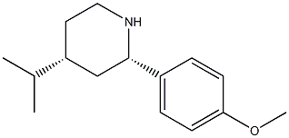CIS-4-ISOPROPYL-2-(4-METHOXYPHENYL)PIPERIDINE 结构式