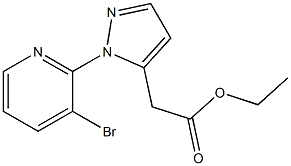 ETHYL [1-(3-BROMOPYRIDIN-2-YL)-1H-PYRAZOL-5-YL]ACETATE 结构式