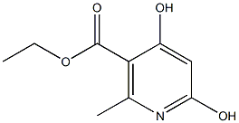 ETHYL 4,6-DIHYDROXY-2-METHYLNICOTINATE 结构式