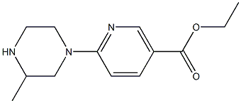 ETHYL 6-(3-METHYLPIPERAZIN-1-YL)NICOTINATE 结构式