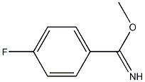 METHYL 4-FLUOROBENZENECARBOXIMIDOATE 结构式