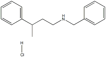 N-BENZYL-3-PHENYLBUTAN-1-AMINE HYDROCHLORIDE 结构式