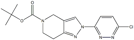 TERT-BUTYL 2-(6-CHLOROPYRIDAZIN-3-YL)-2,4,6,7-TETRAHYDRO-5H-PYRAZOLO[4,3-C]PYRIDINE-5-CARBOXYLATE 结构式