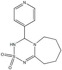 4-pyridin-4-yl-3,4,7,8,9,10-hexahydro-6H-[1,2,4,6]thiatriazino[4,3-a]azepine 2,2-dioxide 结构式