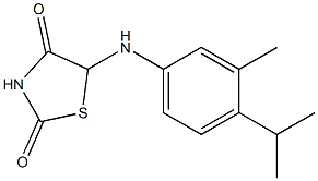 5-(4-isopropyl-3-methylanilino)-1,3-thiazolane-2,4-dione 结构式